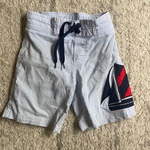 Janie & Jack Stripe Swim Trunks
